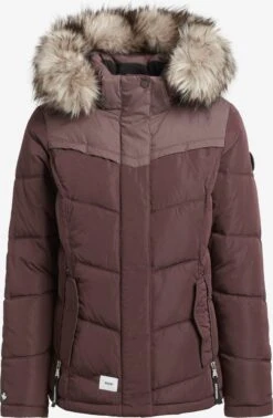 Khujo Vestes Dhiver Veste D’hiver Winsen Femme Bourgogne