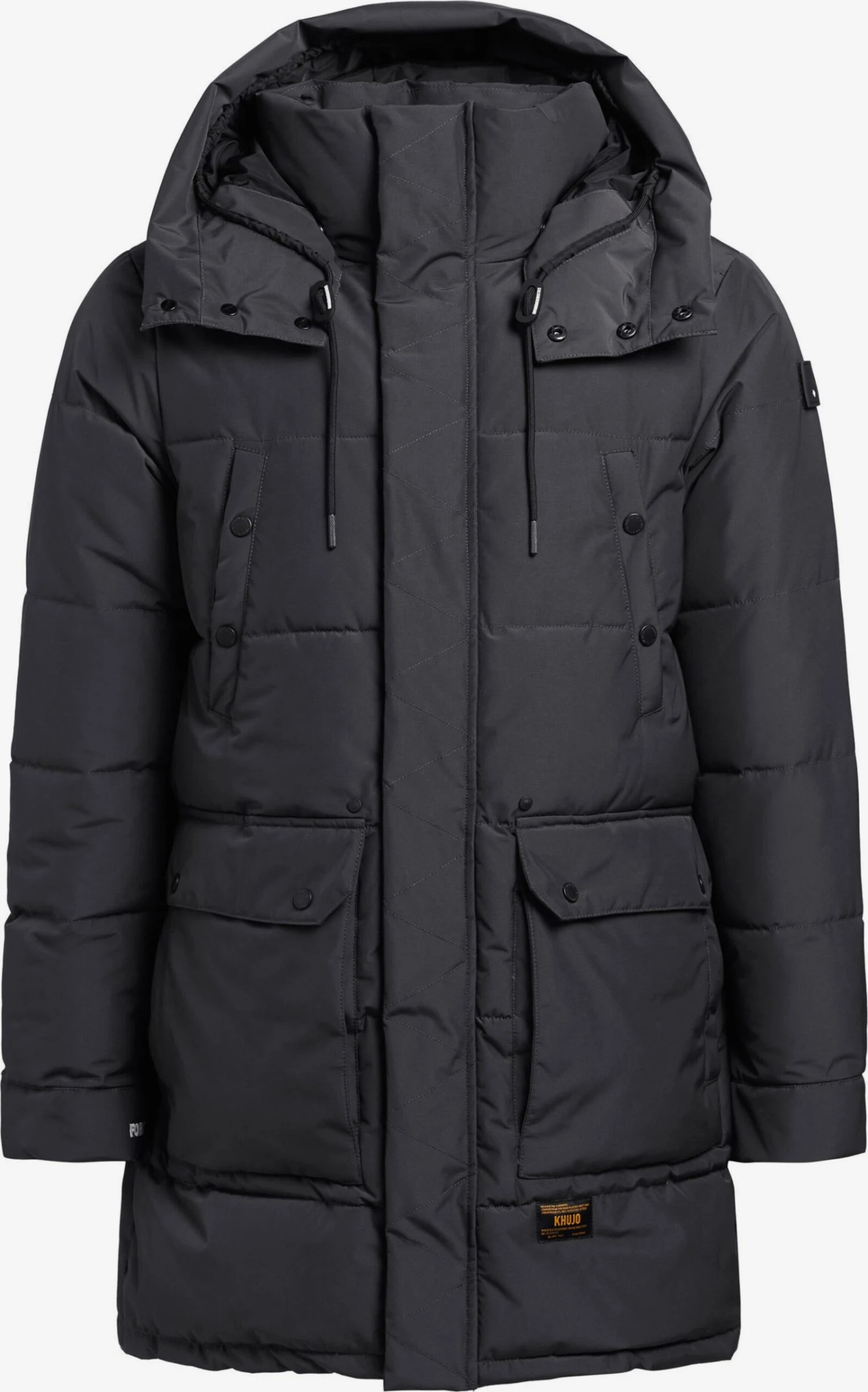 Khujo Vestes Dhiver Veste D’hiver Vivas Homme Gris Foncé 3 Khujo Vestes Dhiver Veste D’hiver Vivas Homme Gris Foncé