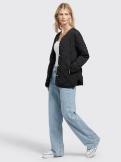 Khujo Vestes De Mi-saison Veste Mi-saison Yuna Femme Noir -Khujo Soldes Magasin 06612cf063dbe7646581081477f9eae3