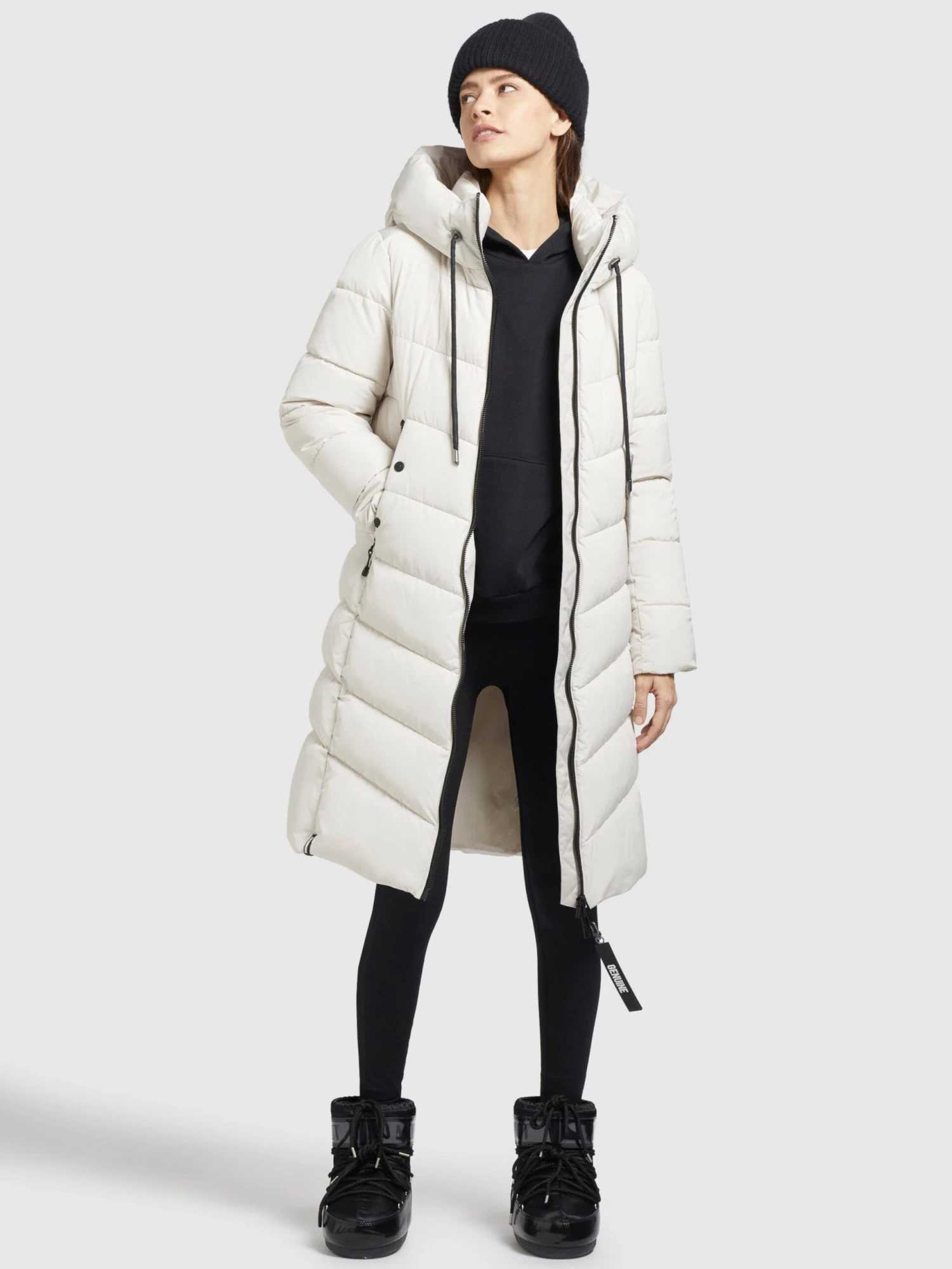 Khujo Manteaux De Mi-saison Manteau Mi-saison Klayd Femme Blanc Cassé 5 Khujo Manteaux De Mi-saison Manteau Mi-saison Klayd Femme Blanc Cassé – Image 3