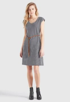 Khujo Robes En Jersey Robe Leifa Femme Bleu -Khujo Soldes Magasin 0f02288067b386eb0c852f77a8da2683