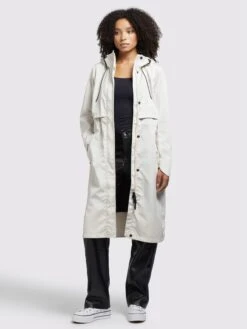 Khujo Manteaux De Mi-saison Manteau Mi-saison Jomana Femme Blanc Cassé -Khujo Soldes Magasin 0f8f320673ab9b2c81c0229b1a13fb27