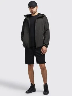 Khujo Vestes De Mi-saison Veste Mi-saison Eldon Homme Noir -Khujo Soldes Magasin 10455f62d0eb1aa3e856d9a45cd6924e