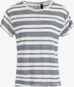 Khujo T-shirts T-shirt MATAMA Femme Marine / Blanc