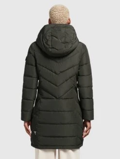 Khujo Manteaux Courts Manteau D’hiver Cups Femme Vert Foncé -Khujo Soldes Magasin 12055a8d72167813f1097f556c6fc111