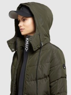 Khujo Manteaux Dhiver Manteau D’hiver Huba Femme Vert Foncé 16 Khujo Manteaux Dhiver Manteau D’hiver Huba Femme Vert Foncé -Khujo Soldes Magasin 1641d2aee024d4da45cdd77a6c839e6e