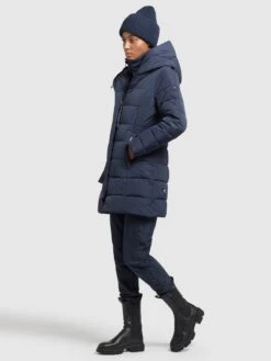 Khujo Manteaux Courts Manteau D’hiver Floyt Femme Bleu Foncé -Khujo Soldes Magasin 1bbe9e627b1019f41c702cbf9019c869