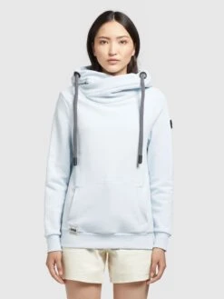 Khujo Sweats à Capuche Sweat-shirt Rhabea Femme Bleu Clair -Khujo Soldes Magasin 1c3138f7a8dd2f8b8818fc9baab67a89