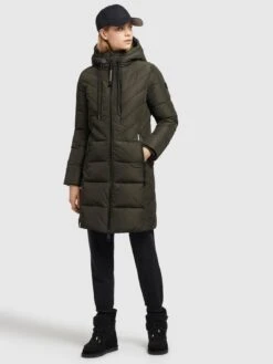 Khujo Manteaux De Mi-saison Manteau Mi-saison Mugg Femme Olive -Khujo Soldes Magasin 1ceb3d4d9202f93f76d44906afe28050