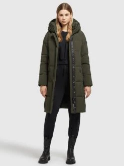 Khujo Manteaux De Mi-saison Manteau Mi-saison Namita Femme Vert Foncé -Khujo Soldes Magasin 1fd96c2711e5c27fc9c1d00fa0418cbf