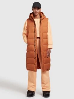 Khujo Vestes Sans Manches Gilet Magneta Femme Orange -Khujo Soldes Magasin 20e4f05707c65c95e7a039bc86768f28