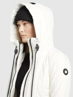 Khujo Vestes Dhiver Veste D’hiver Femme Blanc -Khujo Soldes Magasin 25402c0905b52153fc9c2b1910133196