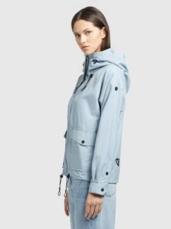 Khujo Vestes De Mi-saison Veste Mi-saison BLAIR Femme Bleu Clair -Khujo Soldes Magasin 2771203b441c9154439330e2a8e1bac3