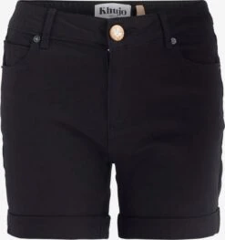 Khujo Shorts En Jean Coupe Slim Jean RIVEN Femme Noir