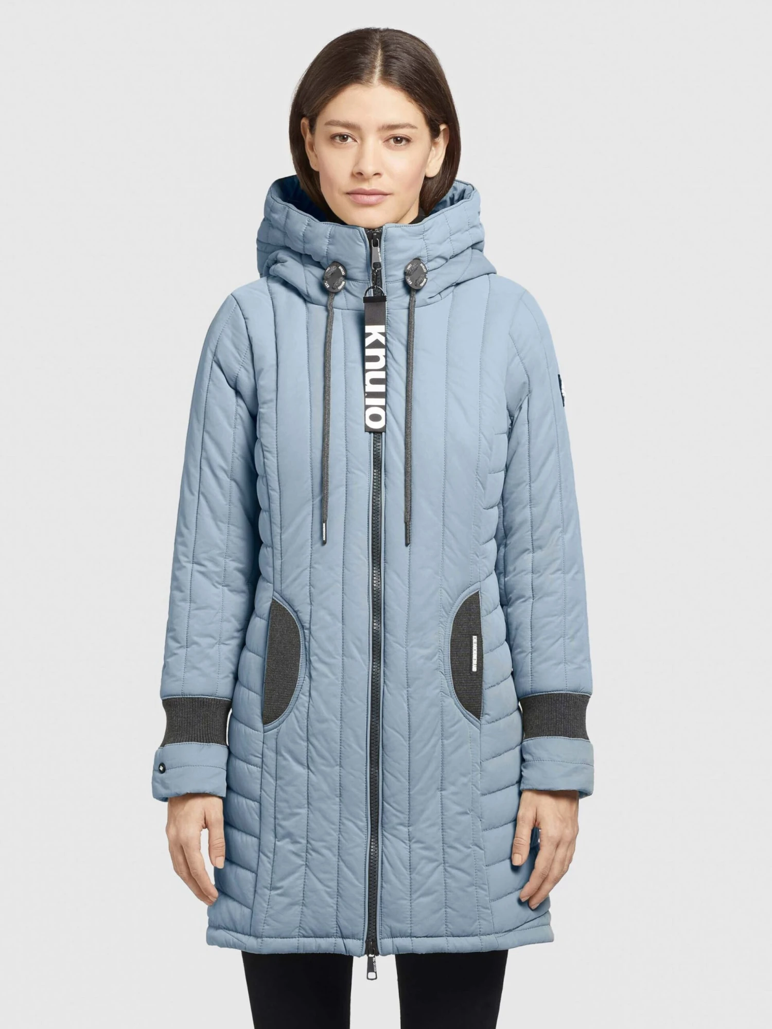 Khujo Manteaux De Mi-saison Manteau Mi-saison Jerry Femme Bleu Clair 4 Khujo Manteaux De Mi-saison Manteau Mi-saison Jerry Femme Bleu Clair – Image 2