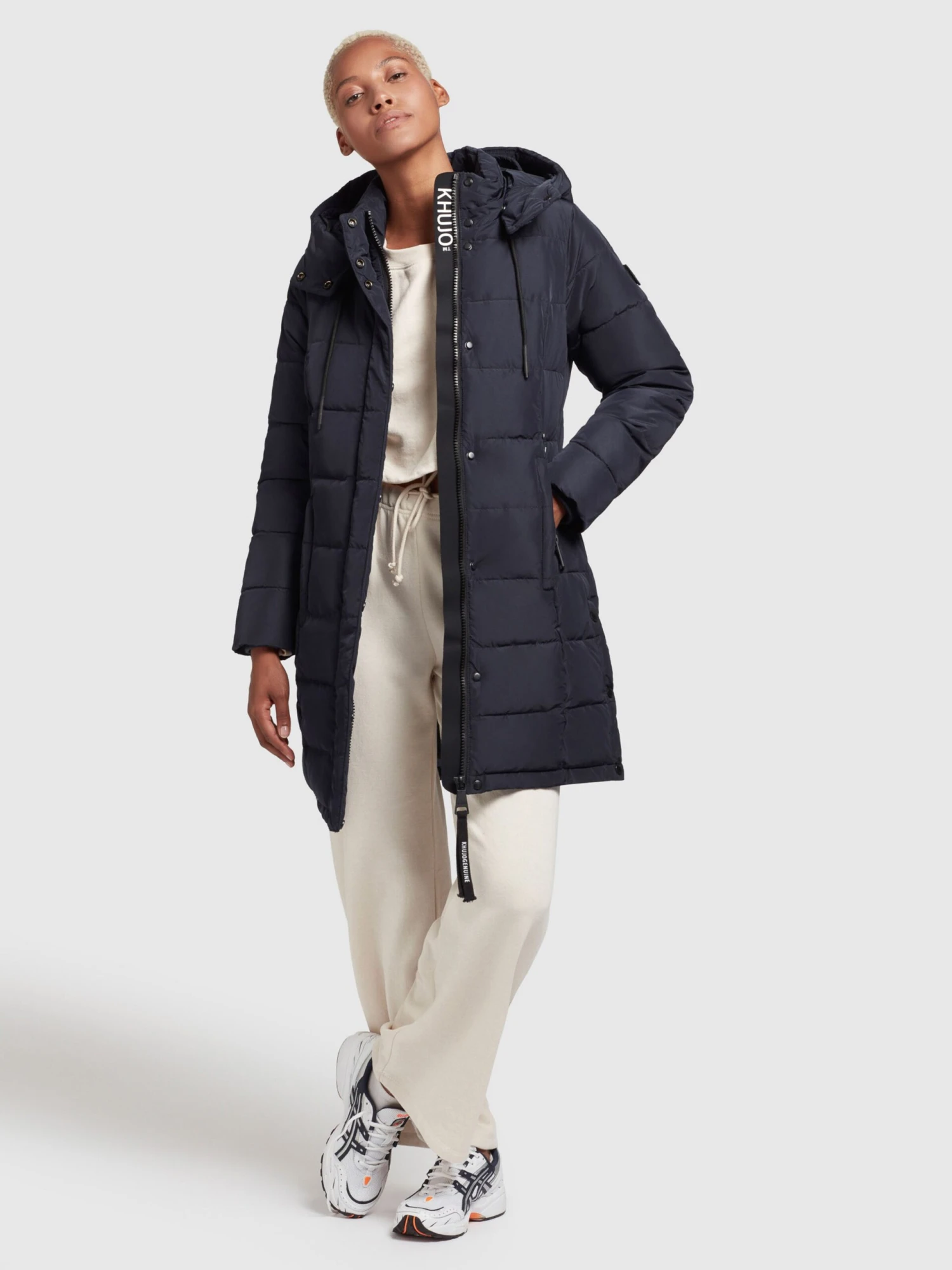 Khujo Manteaux Courts Manteau D’hiver Cups Femme Marine 5 Khujo Manteaux Courts Manteau D’hiver Cups Femme Marine – Image 3