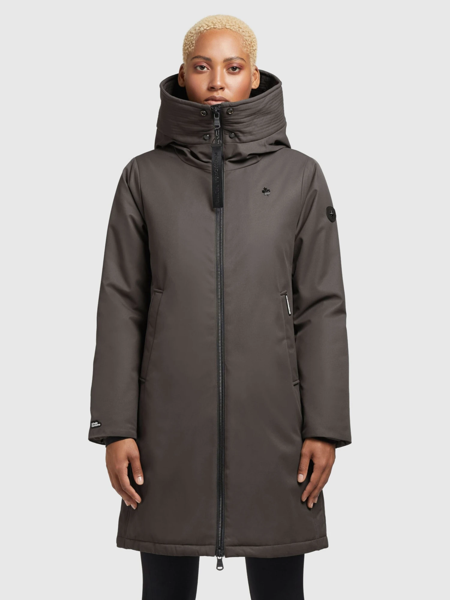 Khujo Manteaux De Mi-saison Manteau Mi-saison LISAD Femme Gris Foncé 4 Khujo Manteaux De Mi-saison Manteau Mi-saison LISAD Femme Gris Foncé – Image 2