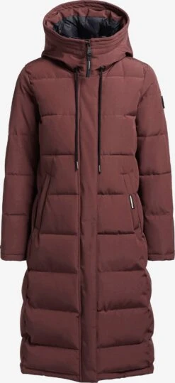 Khujo Manteaux Dhiver Manteau D’hiver Rugg Femme Rouge Carmin