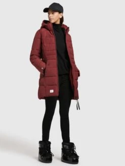 Khujo Manteaux Courts Manteau Mi-saison Amaray 3 Femme Rouge Rubis -Khujo Soldes Magasin 2fede13abe39bb35ad03f7743f822aab