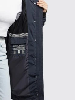 Khujo Manteaux De Mi-saison Manteau Mi-saison SILICA Femme Gris Foncé -Khujo Soldes Magasin 34284e3be131473e5ed38e59ce133d9b