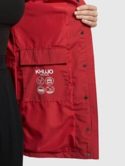 Khujo Vestes De Mi-saison Veste Mi-saison Femme Rouge -Khujo Soldes Magasin 34d6b44acfaa062ab9c3b4fb9651ec32