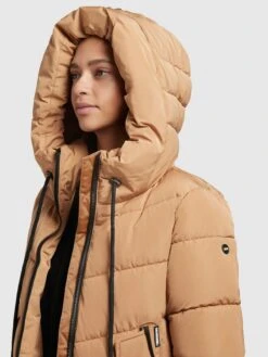 Khujo Manteaux De Mi-saison Manteau Mi-saison Klayd Femme Ocre -Khujo Soldes Magasin 34fab5acabb3ebf708cec69a117fc70c