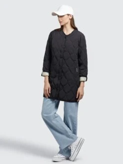 Khujo Manteaux De Mi-saison Manteau Mi-saison SIRA Femme Noir -Khujo Soldes Magasin 352831d148bd2fcd530adf1252c57dac