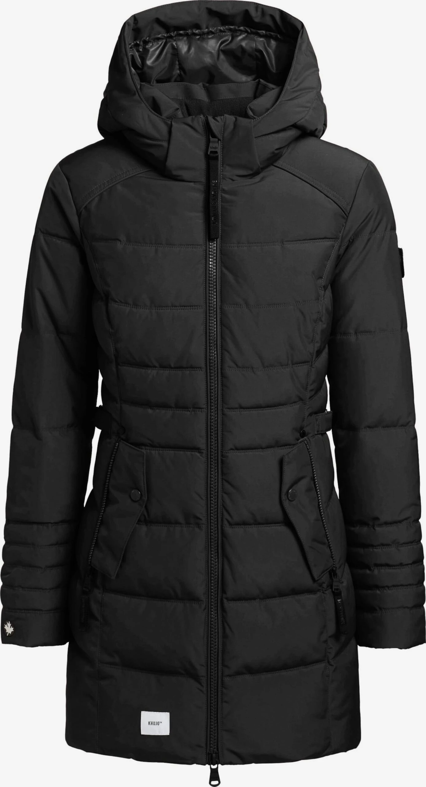 Khujo Manteaux Courts Manteau Mi-saison Amaray Femme Noir 3 Khujo Manteaux Courts Manteau Mi-saison Amaray Femme Noir