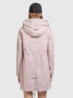 Khujo Parkas Parka Mi-saison DAYES Femme Rose -Khujo Soldes Magasin 366644d3a6be29085bfb54fd469db0a9
