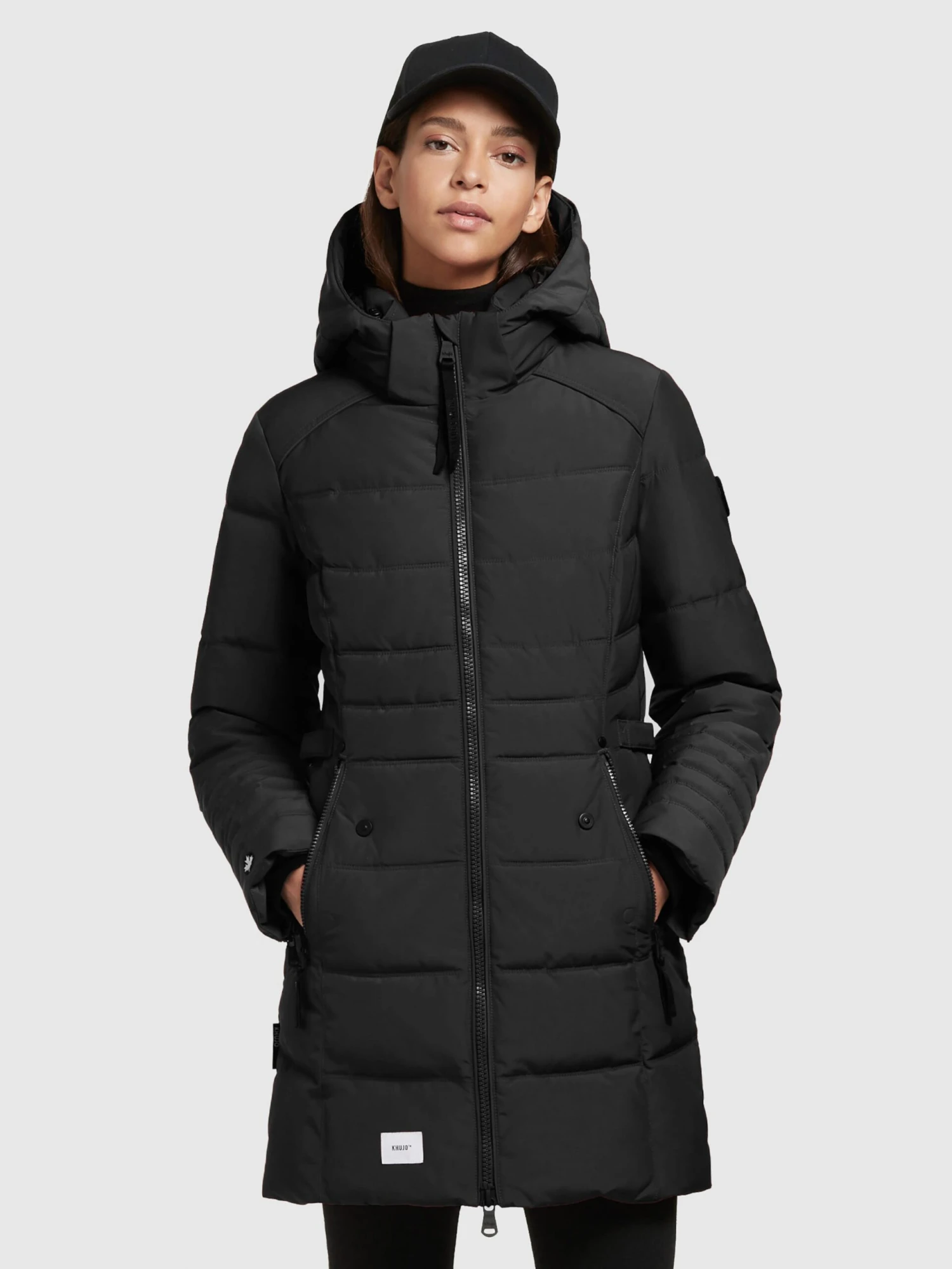 Khujo Manteaux Courts Manteau Mi-saison Amaray Femme Noir 4 Khujo Manteaux Courts Manteau Mi-saison Amaray Femme Noir – Image 2