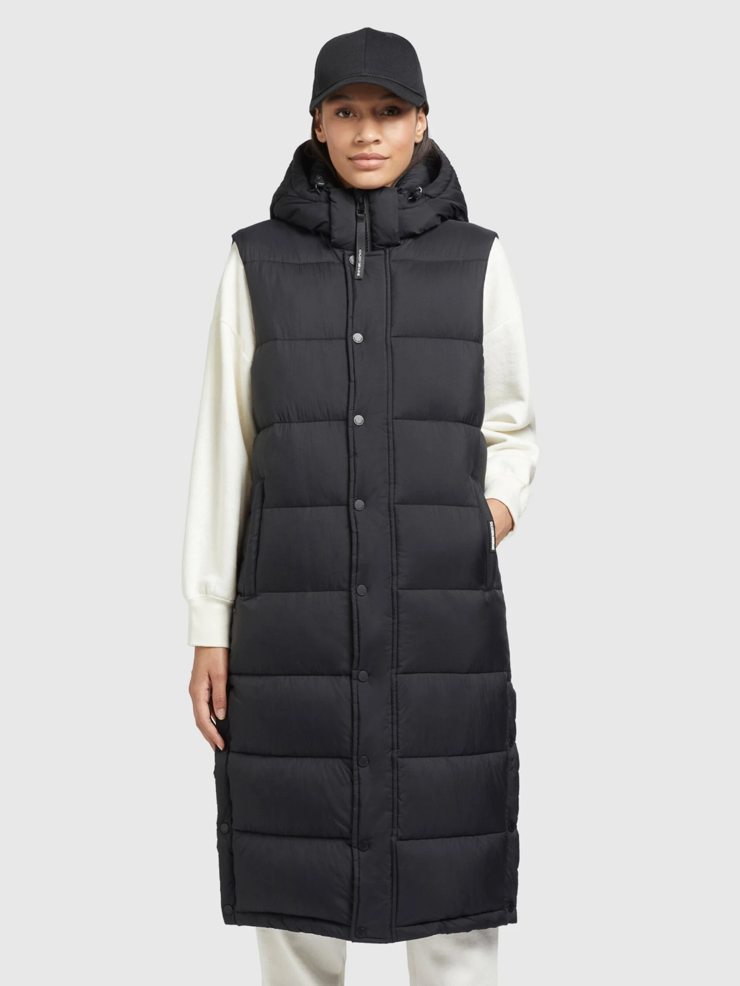 Khujo Vestes Sans Manches Gilet Magneta Femme Noir 4 Khujo Vestes Sans Manches Gilet Magneta Femme Noir – Image 2