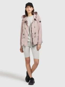 Khujo Vestes De Mi-saison Veste Mi-saison Debby Femme Rose -Khujo Soldes Magasin 36ed89b8113106f061c45ebac41cb07b