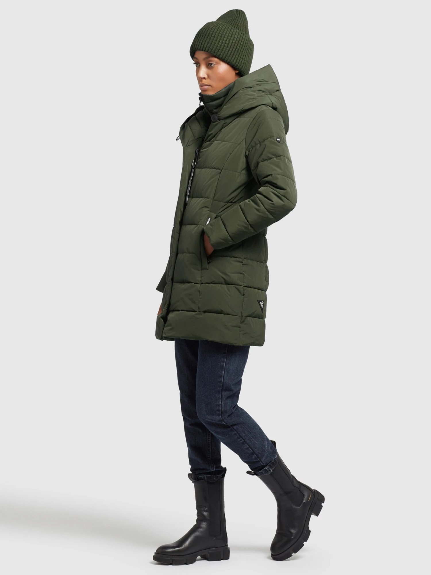 Khujo Manteaux Courts Manteau D’hiver Floyt Femme Olive 5 Khujo Manteaux Courts Manteau D’hiver Floyt Femme Olive – Image 3