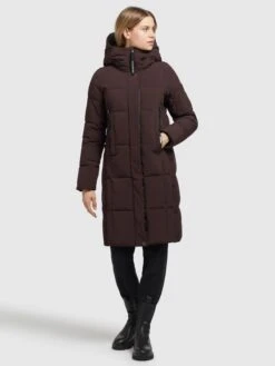 Khujo Manteaux De Mi-saison Manteau Mi-saison Namita Femme Lie De Vin -Khujo Soldes Magasin 3c76091118f2f14116c8f271429f7006
