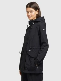 Khujo Parkas Parka Mi-saison FELINA Femme Noir -Khujo Soldes Magasin 3fbfbac156069d449e9b7052af369378