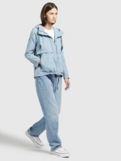 Khujo Vestes De Mi-saison Veste Mi-saison ZAHIRA3 Femme Bleu Clair -Khujo Soldes Magasin 404a09a0071113f9cfdb991997dbce89