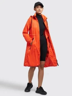 Khujo Manteaux De Mi-saison Manteau Mi-saison Marthe Femme Orange -Khujo Soldes Magasin 4418cc979ff6d929a95007a062afe2e4