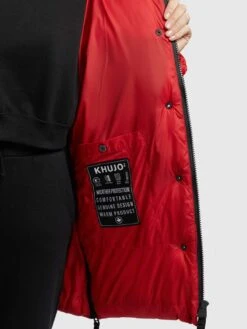 Khujo Vestes Dhiver Veste D’hiver Franee Femme Rouge -Khujo Soldes Magasin 45efd6933e92a897fc55fc0e99b2d3af