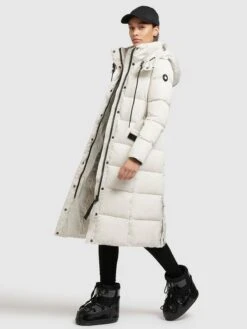 Khujo Manteaux Dhiver Manteau D’hiver Femme Blanc Cassé -Khujo Soldes Magasin 469f71038e674effa49ca95a34fe3f8b
