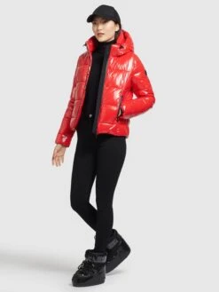 Khujo Vestes Dhiver Veste D’hiver Fala Femme Rouge -Khujo Soldes Magasin 47014ced7ad5a09039919c330d775c34