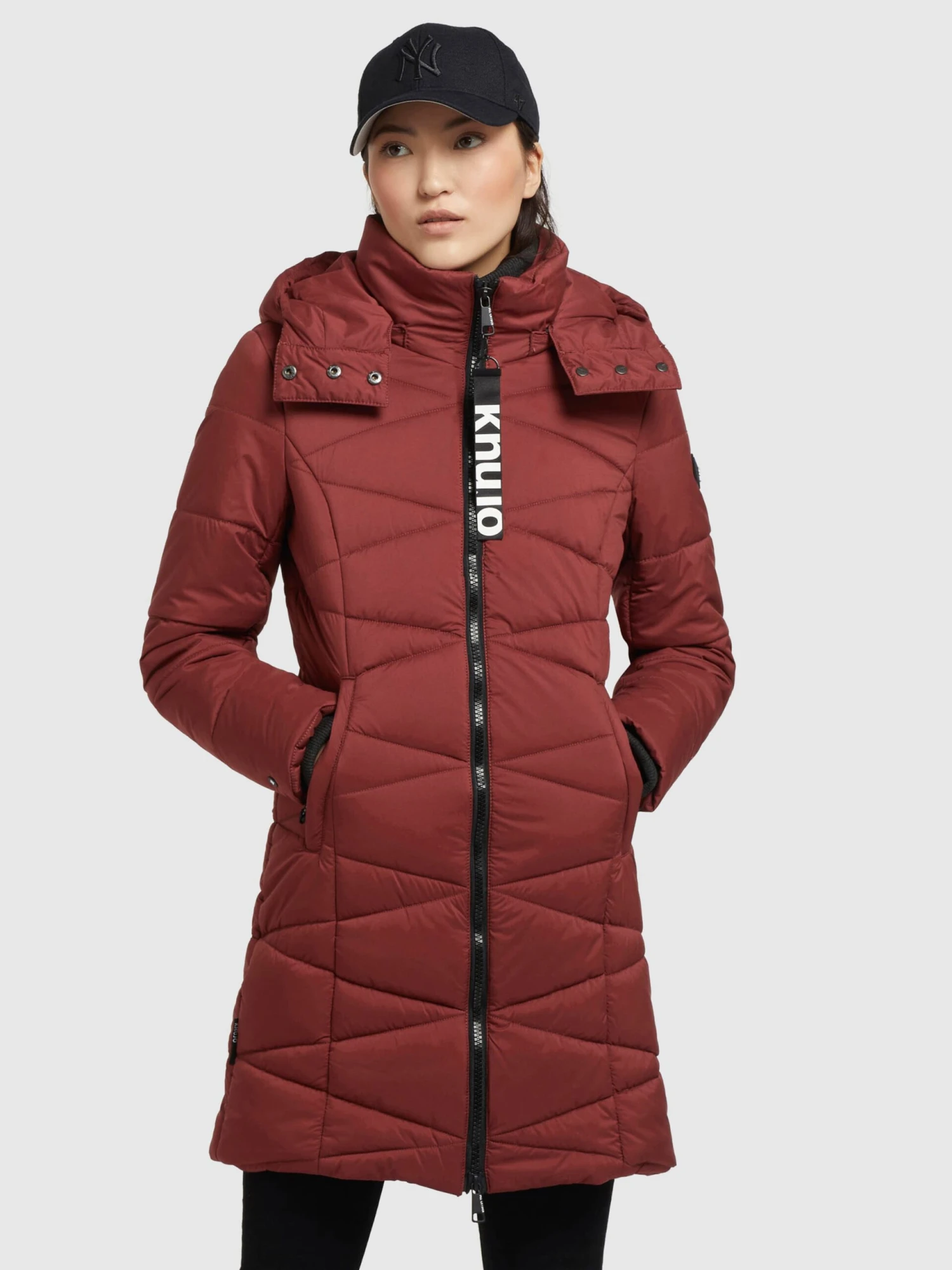 Khujo Manteaux De Mi-saison Manteau Mi-saison Fitt Light Femme Rouge Rouille 4 Khujo Manteaux De Mi-saison Manteau Mi-saison Fitt Light Femme Rouge Rouille – Image 2