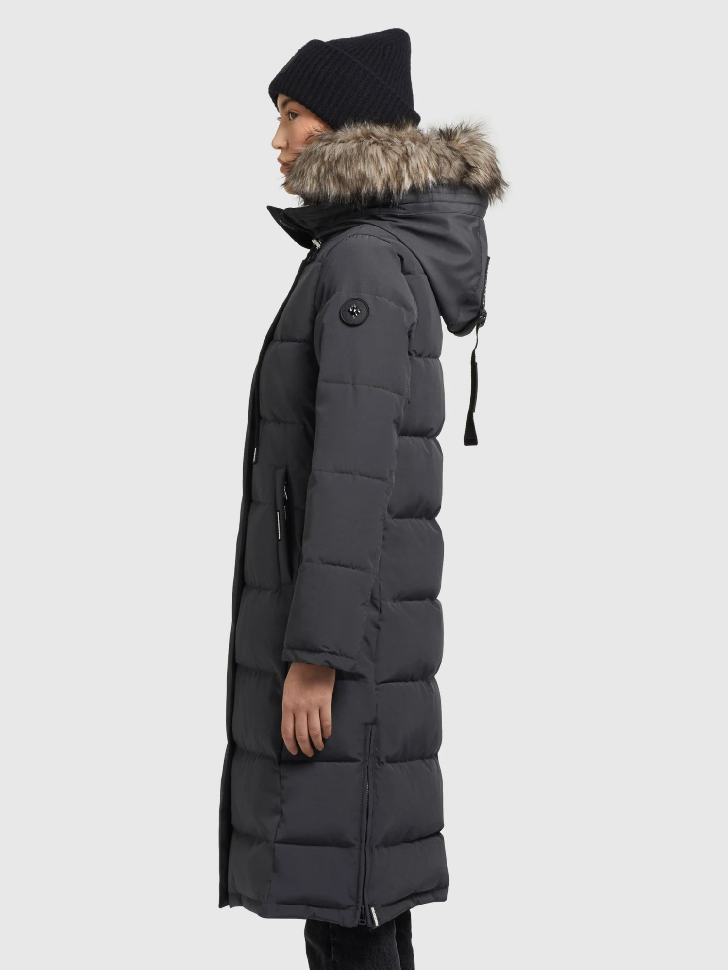 Khujo Manteaux Dhiver Manteau D’hiver LOLL Femme Anthracite 7 Khujo Manteaux Dhiver Manteau D’hiver LOLL Femme Anthracite – Image 5