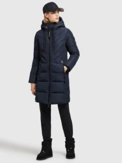 Khujo Manteaux De Mi-saison Manteau Mi-saison Mugg Femme Bleu Marine -Khujo Soldes Magasin 4a232d7340d57a9f4103135f2ce4817b