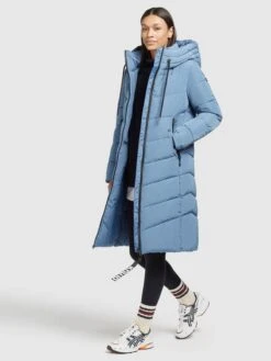 Khujo Manteaux Dhiver Manteau D’hiver Ayleena Femme Bleu Clair -Khujo Soldes Magasin 4d2d2f56c7cbc3bf31cf2e6a9939cc24