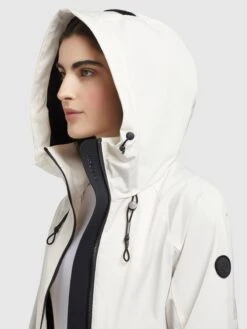Khujo Manteaux De Mi-saison Manteau Mi-saison Paxi Femme Blanc -Khujo Soldes Magasin 507b231d26e3d18d012770e8d0e637cb