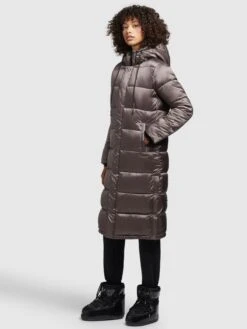 Khujo Manteaux Dhiver Manteau D’hiver Julina Femme Taupe -Khujo Soldes Magasin 51b60a20849b2a2cf2e61edb332f7008