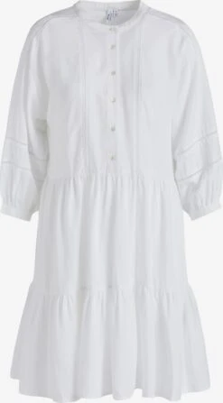 Khujo Robes Fluides Robe-chemise Crepes Femme Blanc
