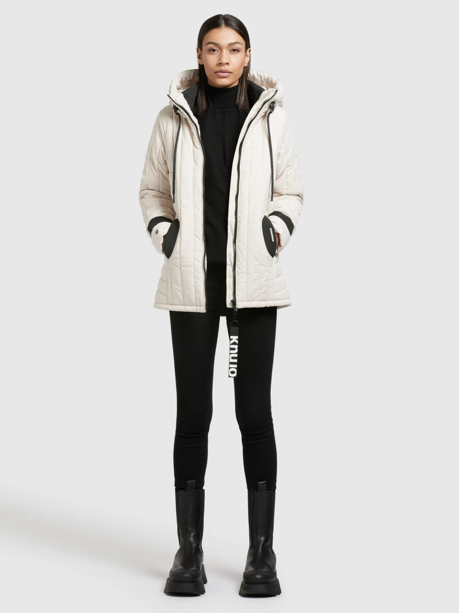 Khujo Vestes De Mi-saison Veste Mi-saison Tweety Femme Blanc Cassé 8 Khujo Vestes De Mi-saison Veste Mi-saison Tweety Femme Blanc Cassé – Image 6