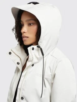 Khujo Manteaux De Mi-saison Manteau Mi-saison Jomana Femme Blanc Cassé -Khujo Soldes Magasin 5726c659496e3004d5a17f2c521ea146