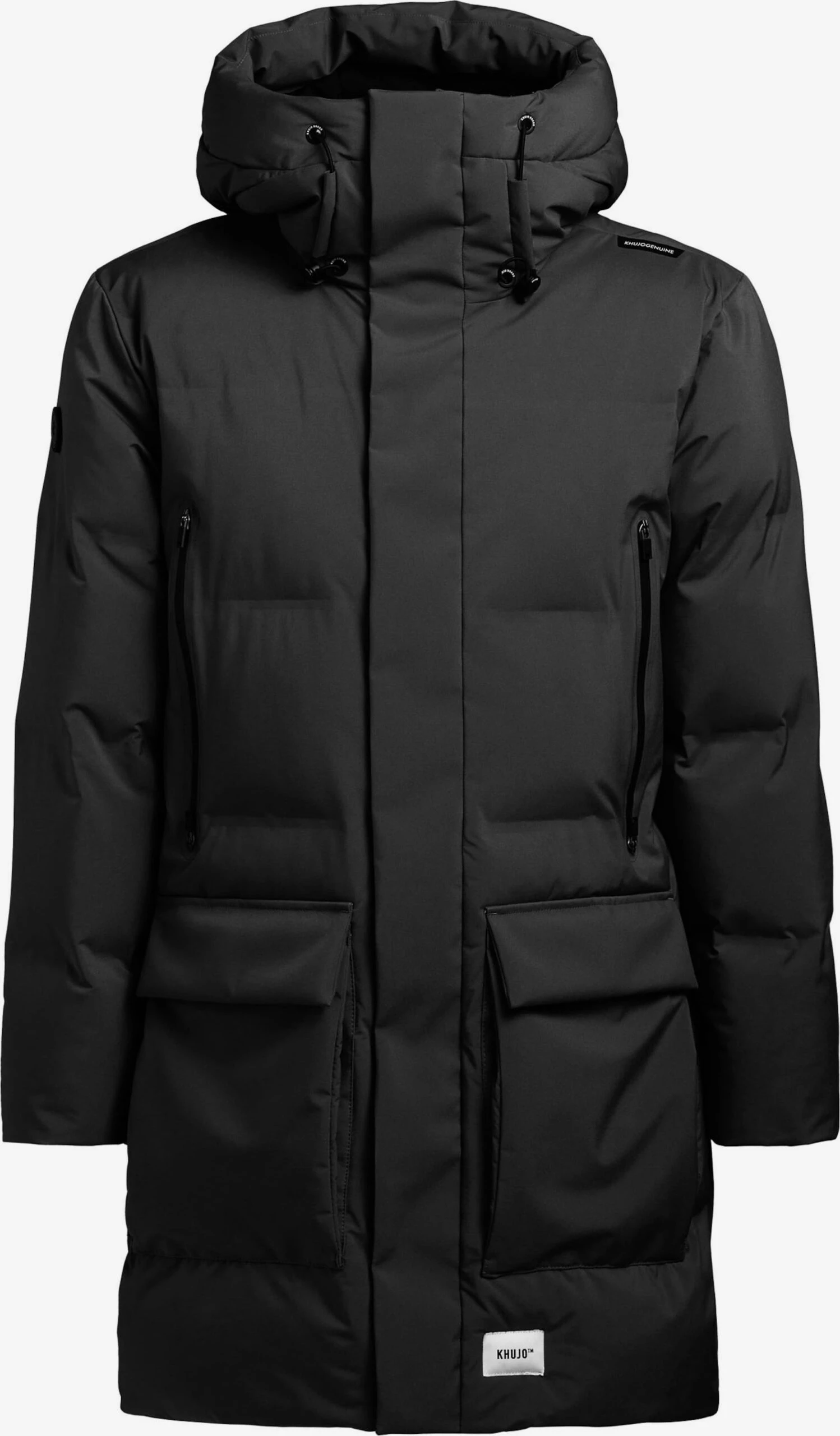 Khujo Manteaux Dhiver Manteau D’hiver Slow Homme Noir 3 Khujo Manteaux Dhiver Manteau D’hiver Slow Homme Noir